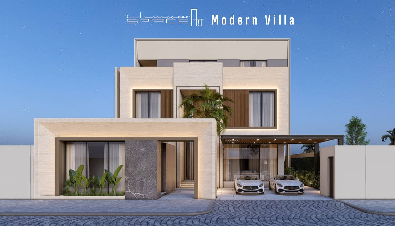 Modern Villa  Where Minimalism Meets Luxury by Space Art Qatar | Interior Design & Architecture Company in Doha